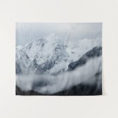 Bergen, wolken en mist wandkleed (Voorkant (horizontaal))