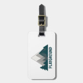 Bergen zijn mijn speelplaats bagagelabel (Voorkant verticaal)