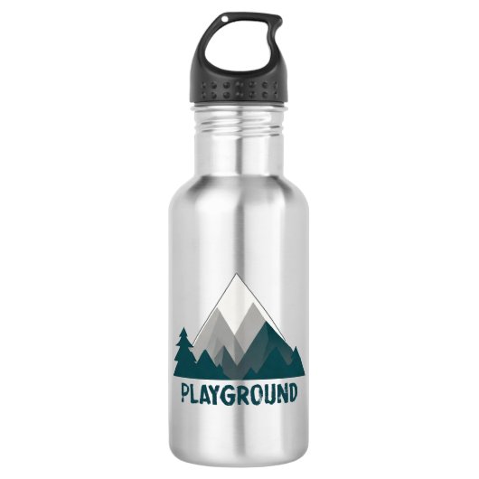 Bergen zijn mijn speelplaats waterfles  (Voorkant)