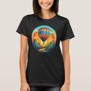 Bergen Zonsondergang Avonturen met hete Luchtballo T-shirt