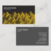 Bergen - Zwart met Amber Visitekaartje (Voorkant / Achterkant)