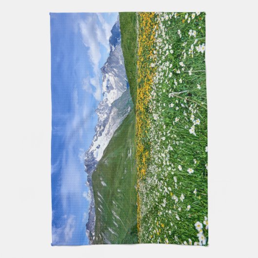 Bergen | Zwitserse vallei Theedoek (Verticaal)