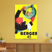 Berger 45  posterEuropa Canvas Afdruk (Insitu (Woonkamer))