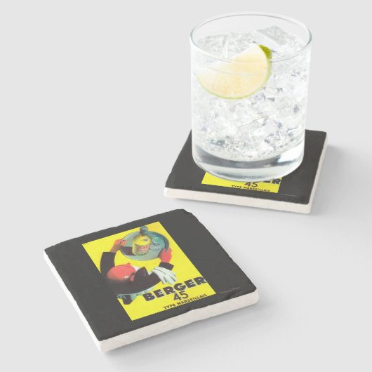 Berger 45  posterEuropa Stenen Onderzetter (Zijkant)