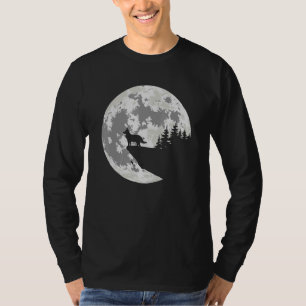 Berger Blanc Suisse Apparel en Moon Halloween Cos T-shirt
