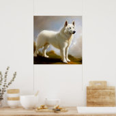 Berger Blanc Suisse Dog Poster (Keuken)