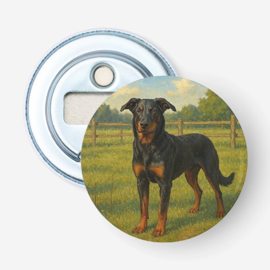 Berger de Beauce Button Flesopener (Voorkant)