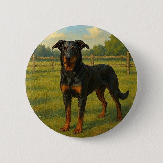 Berger de Beauce Ronde Button 5,7 Cm (Voorkant)