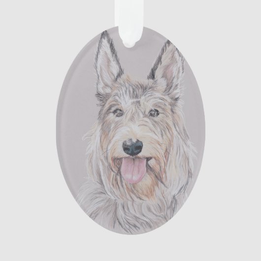 Berger Picard Dog Art Ornament (voorkant)