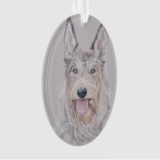 Berger Picard Dog Art Ornament (voorkant)