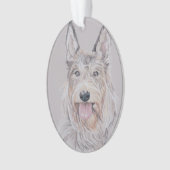 Berger Picard Dog Art Ornament (voorkant)