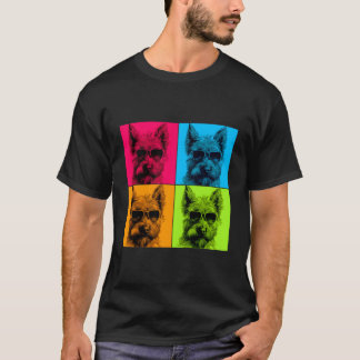 Berger Picard Dog Pop Art Design Illustration Colo T-shirt
