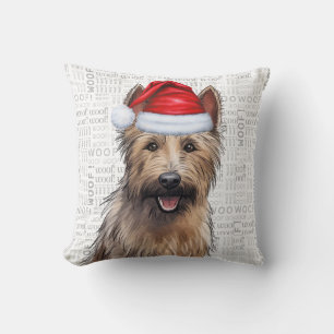 Berger Picard Dog Waterverf Christmas Kussen