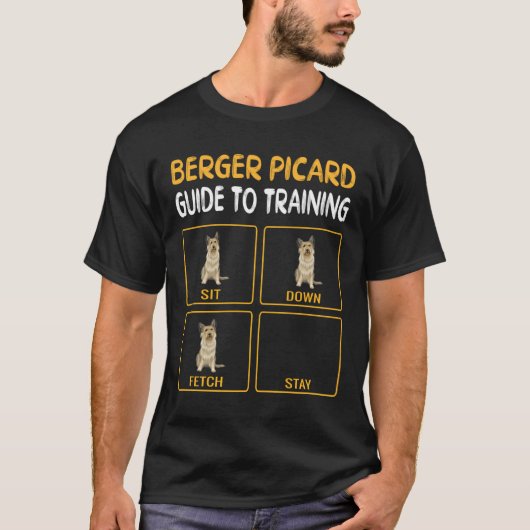 Berger Picard Guide to training Dog Obedience T-shirt (Voorkant)