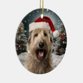 Berger Picard Hond Kerst Keepsake Keramisch Ornament (Rechts)