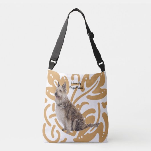 Berger Picard op oude gouddruk Crossbody Tas (Voorkant)