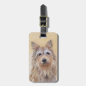 Berger Picard Painting - Cute Original Dog Art Bagagelabel (Voorkant verticaal)