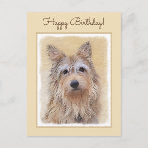 Berger Picard Painting - Cute Original Dog Art Briefkaart