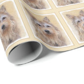 Berger Picard Painting - Cute Original Dog Art Cadeaupapier (Rol Hoek)