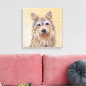 Berger Picard Painting - Cute Original Dog Art Canvas Afdruk (Insitu (Woonkamer))