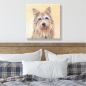 Berger Picard Painting - Cute Original Dog Art Canvas Afdruk (Insitu (Slaapkamer))