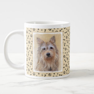 Berger Picard Painting - Cute Original Dog Art Grote Koffiekop