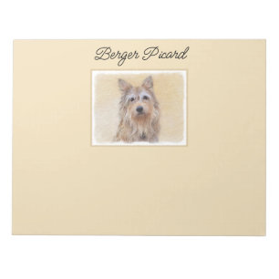 Berger Picard Painting - Cute Original Dog Art Notitieblok