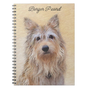 Berger Picard Painting - Cute Original Dog Art Notitieboek