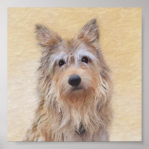 Berger Picard Painting - Cute Original Dog Art Poster