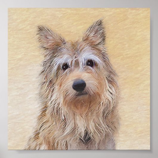 Berger Picard Painting - Cute Original Dog Art Poster (Voorkant)