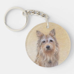 Berger Picard Painting - Cute Original Dog Art Sleutelhanger