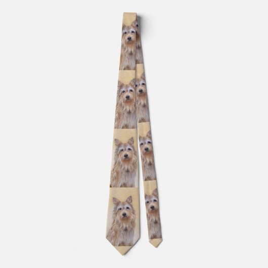 Berger Picard Painting - Cute Original Dog Art Stropdas (Voorkant)