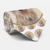 Berger Picard Painting - Cute Original Dog Art Stropdas (Opgerold)