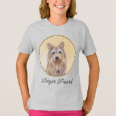 Berger Picard Painting - Cute Original Dog Art T-S T-shirt (Voorkant)