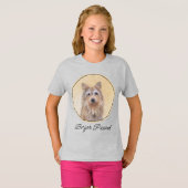 Berger Picard Painting - Cute Original Dog Art T-S T-shirt (Voorkant volledig)