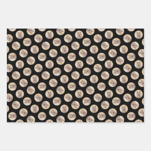 Berger Picard Shepherd Dark Fawn Schilderij Dog Ar Inpakpapier Vel (Voorkant 3)