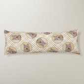 Berger Picard Shepherd Dark Fawn Schilderij Dog Ar Lichaamskussen (Achterkant)