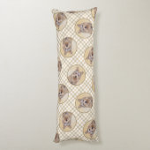 Berger Picard Shepherd Dark Fawn Schilderij Dog Ar Lichaamskussen (Achterkant (Verticaal))