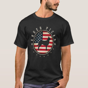 Berger Picard Usa Vlag 4 juli Dog mam T-shirt