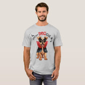 Berger Picard Vampier Hond Grappig Halloween T-shirt (Voorkant volledig)