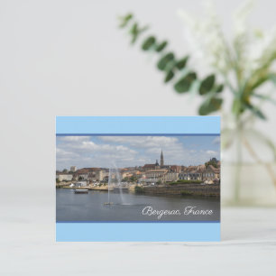 Bergerac Panoramic Cityscape Frankrijk Feestdagenkaart