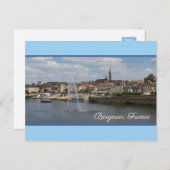 Bergerac Panoramic Cityscape Frankrijk Feestdagenkaart (Voorkant / Achterkant)