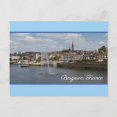 Bergerac Panoramic Cityscape Frankrijk Feestdagenkaart (Voorkant)