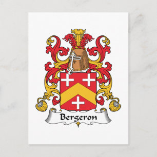 Bergeron Family Crest Briefkaart
