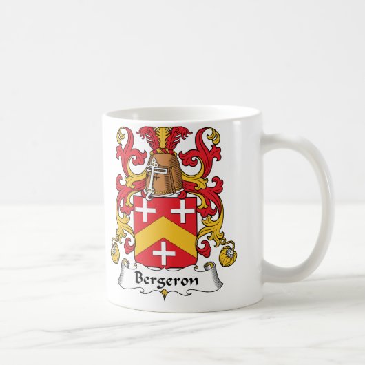 Bergeron Family Crest Koffiemok (Rechts)