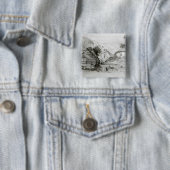 Berger's House, Valparaiso, 1834 Vierkante Button 5,1 Cm (In situ)