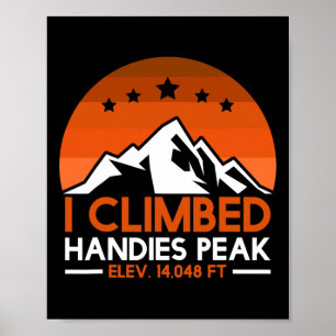 Bergfan Colorado Handies Peak Wandel Klimmer Poster