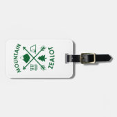 Bergfanaticus Bagagelabel (Voorkant horizontaal)
