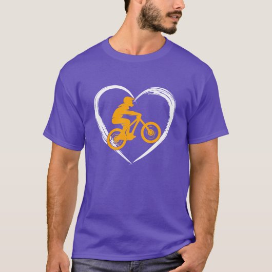 bergfiets liefde meisje t-shirt (Voorkant)