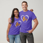 bergfiets liefde meisje t-shirt (Unisex)